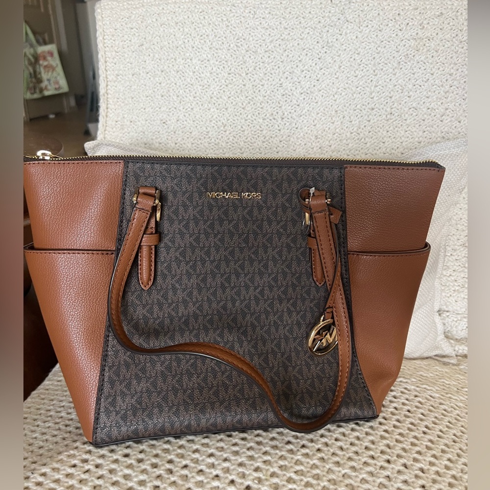 Michael Kors Brown and Tan Women's Bag
